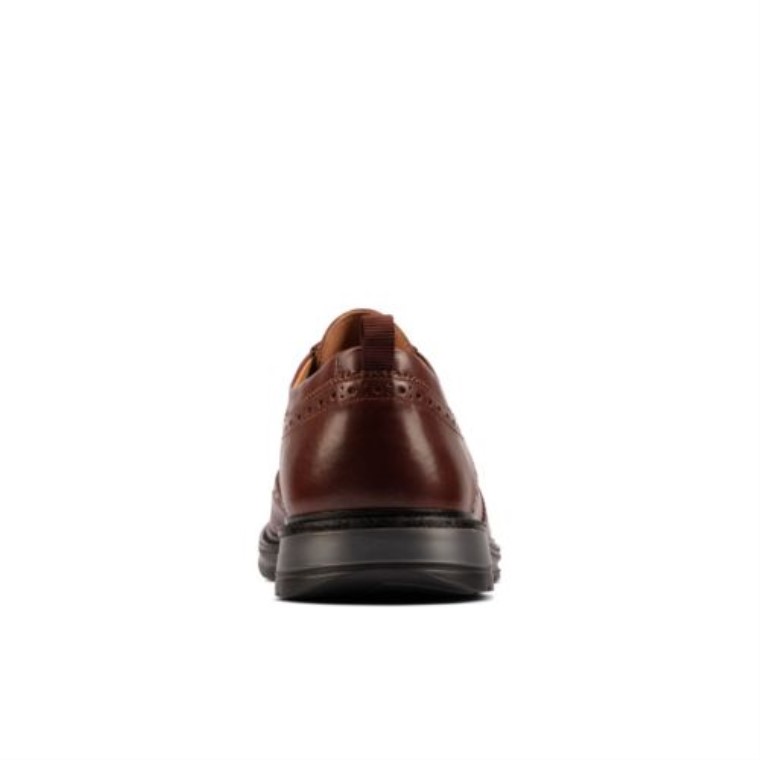 Ala Chantry Clarks De Cuero Marrón Oscuro