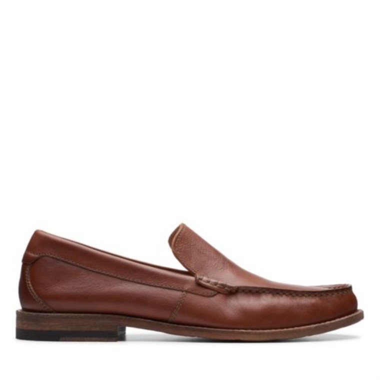 Cuero Marrón Oscuro Clarks Pace Barnes