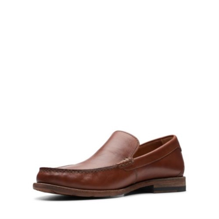 Cuero Marrón Oscuro Clarks Pace Barnes