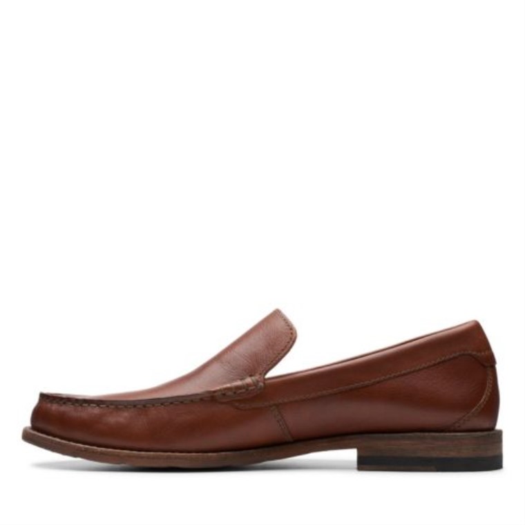 Cuero Marrón Oscuro Clarks Pace Barnes