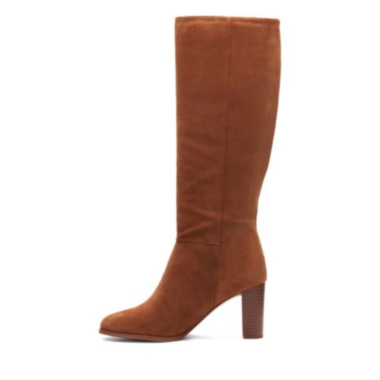 Dark Tan Suede Clarks Karamo Hi