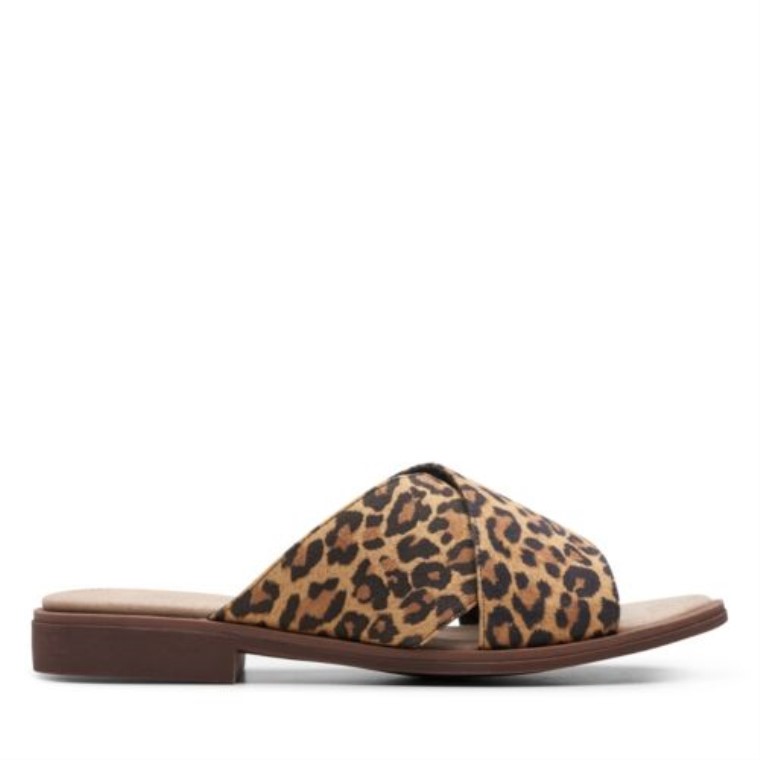 Declan Ivy Clarks Cuero Leopardo Ante