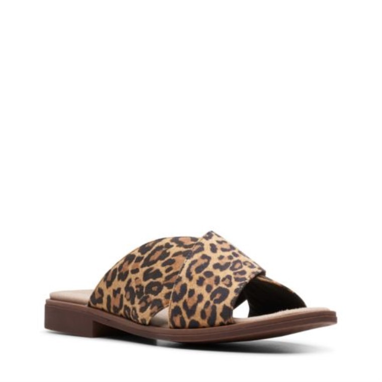 Declan Ivy Clarks Cuero Leopardo Ante