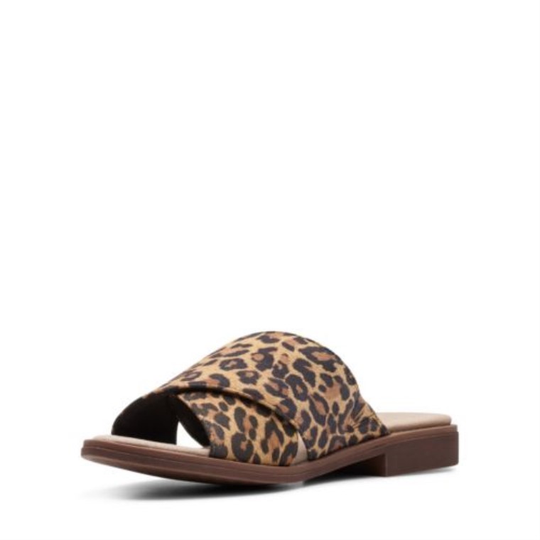 Declan Ivy Clarks Cuero Leopardo Ante
