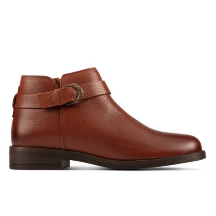 Demi 2 Tonos De Cuero Marrón Oscuro Clarks