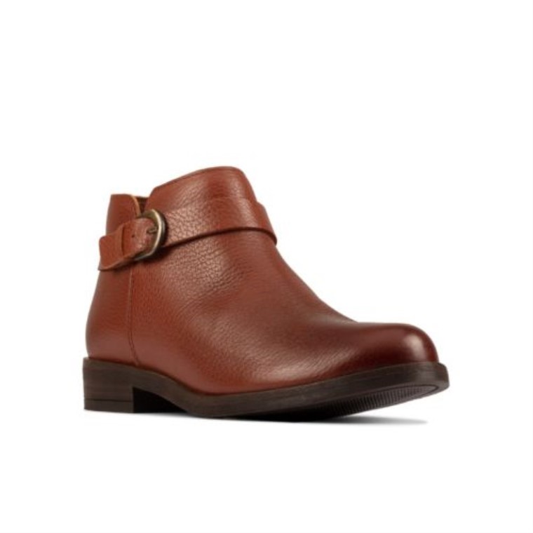 Demi 2 Tonos De Cuero Marrón Oscuro Clarks