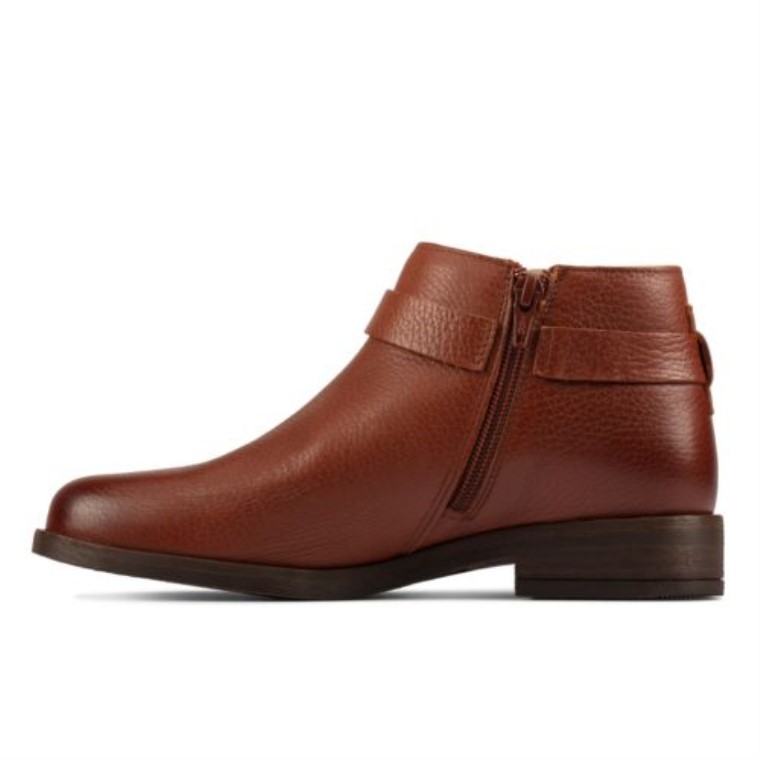 Demi 2 Tonos De Cuero Marrón Oscuro Clarks