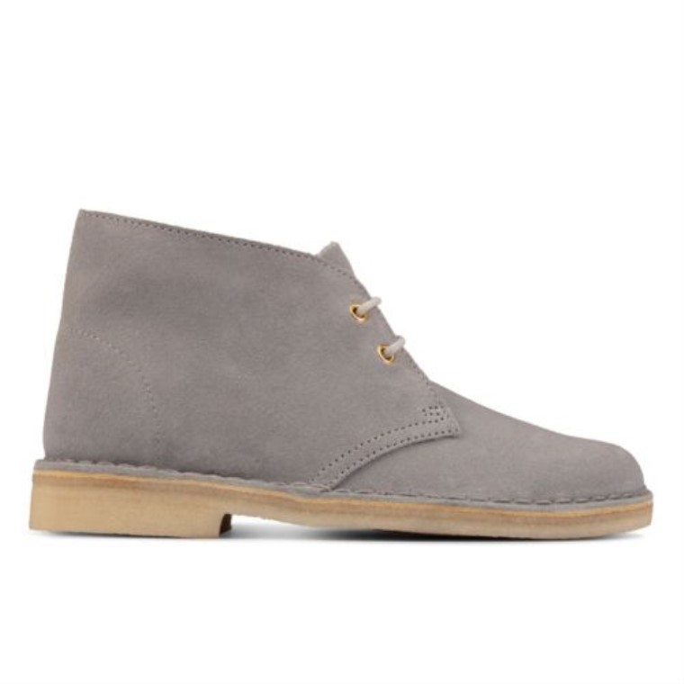 Bota Safari Clarks Azul Gris Ante