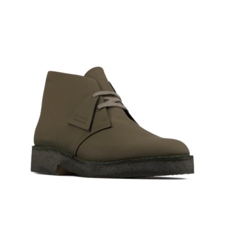 Desert Boot221 Clarks Cuero Verde Oliva