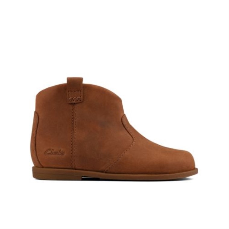 Dibujó Amanecer Fst G Ajuste Clarks Bronceado Cuero
