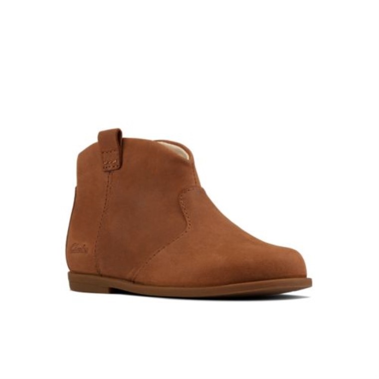 Dibujó Amanecer Fst G Ajuste Clarks Bronceado Cuero