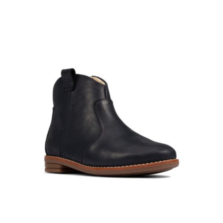 Dibujó Norte Inf F Ajuste Azul Marino Cuero Clarks