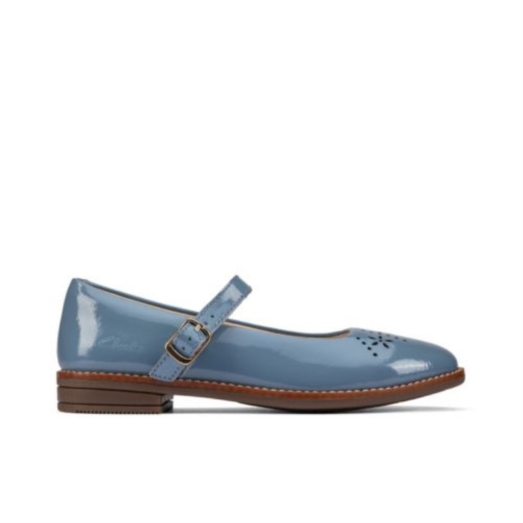 Drew Play Inf F Fit Azul Medio Cuero Clarks