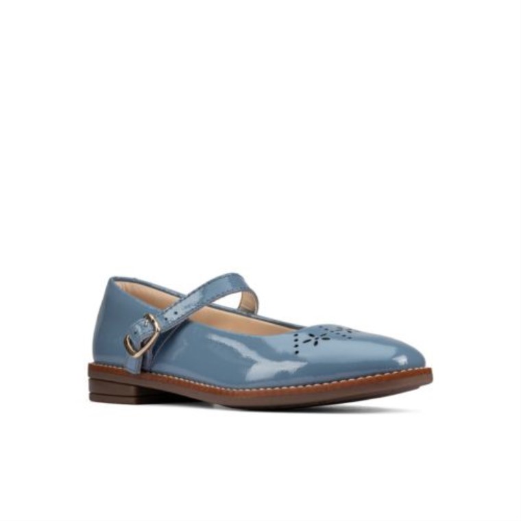 Drew Play Inf F Fit Azul Medio Cuero Clarks