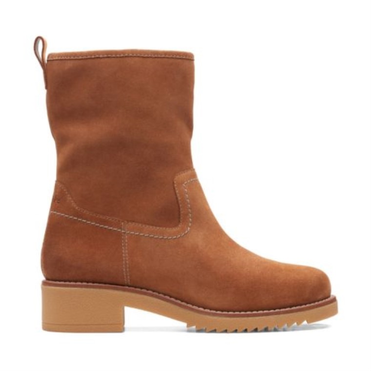 Eden Mid Hi Clarks Ante Tostado Oscuro
