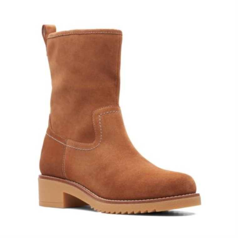 Eden Mid Hi Clarks Ante Tostado Oscuro