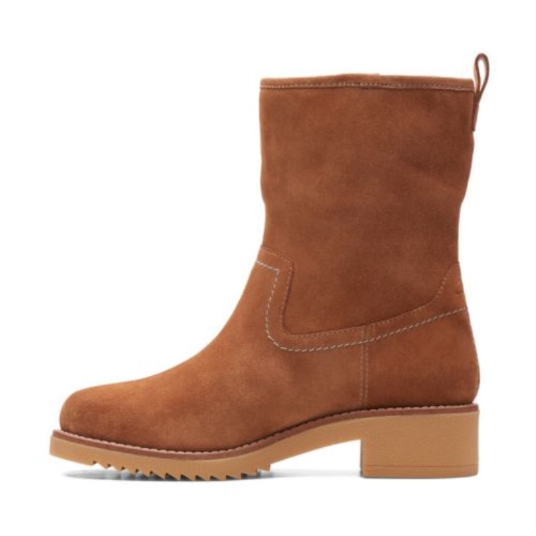 Eden Mid Hi Clarks Ante Tostado Oscuro