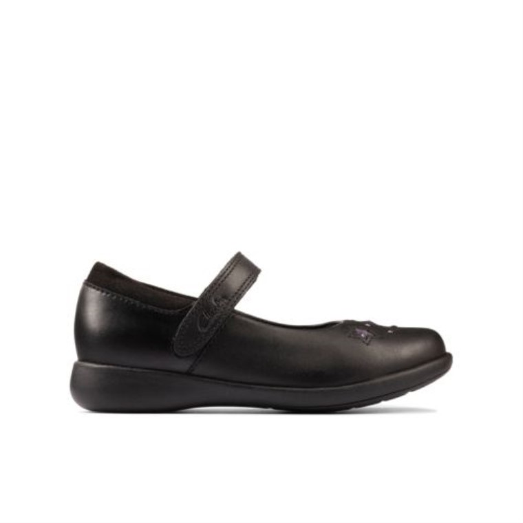 Etch Bright Inf G Fit Clarks Cuero Negro