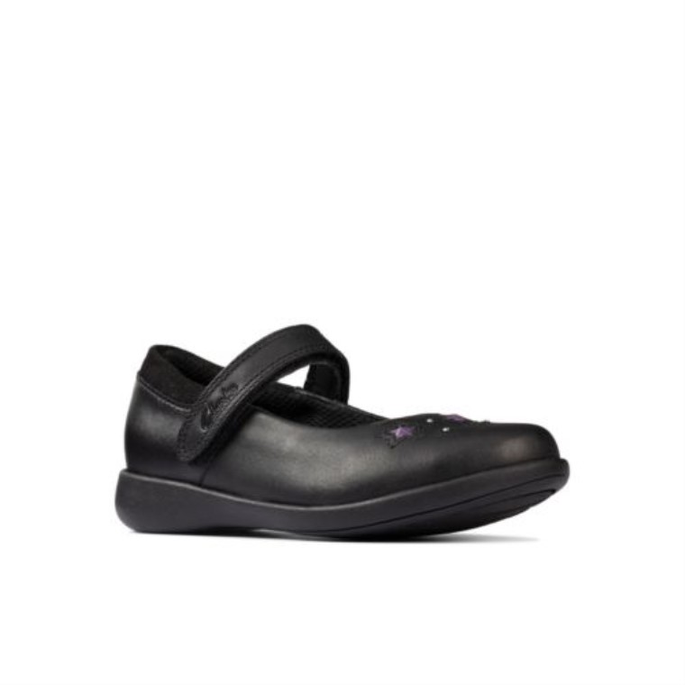 Etch Bright Inf G Fit Clarks Cuero Negro