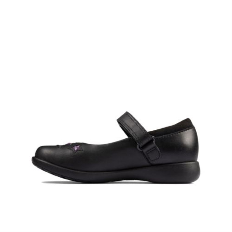 Etch Bright Inf G Fit Clarks Cuero Negro