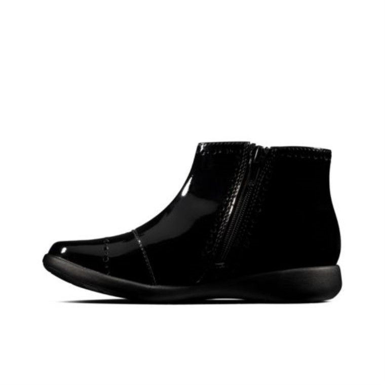 Grabado Forma Inf G Ajuste Clarks Charol Negro
