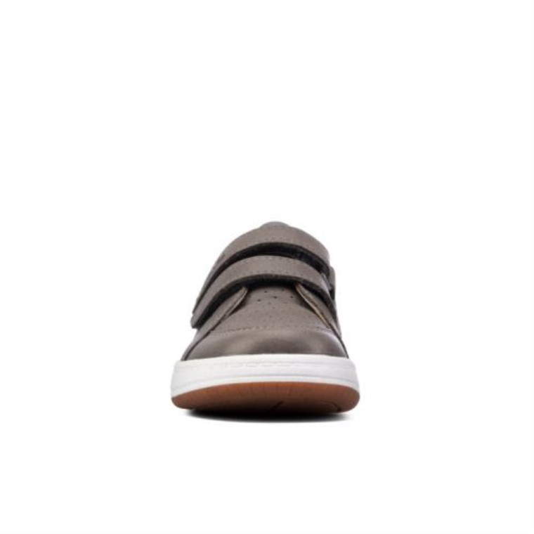 Leonado Solo Fst F Ajuste Clarks Cuero Gris