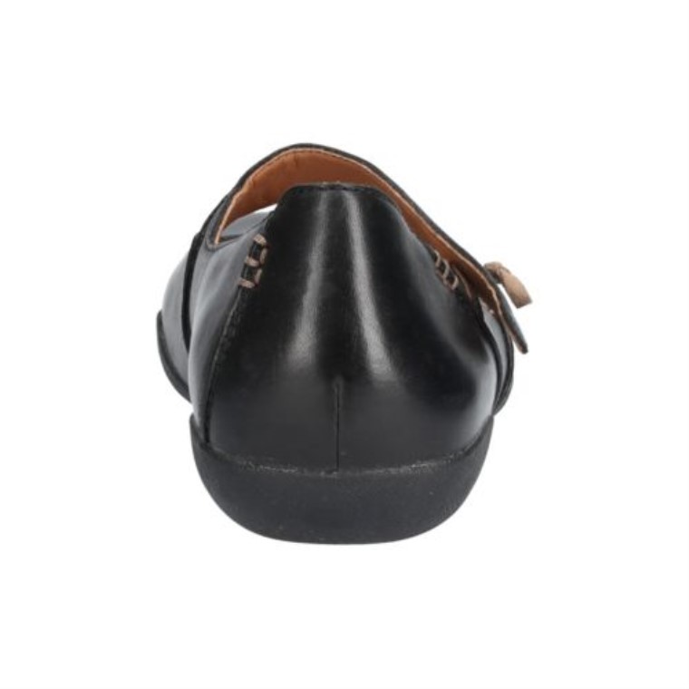 Felicia Ciruela Clarks Cuero Negro