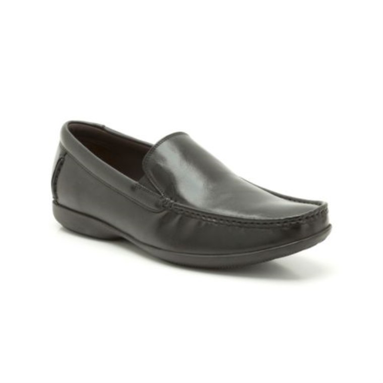 Más Fino Sol Clarks Cuero Negro