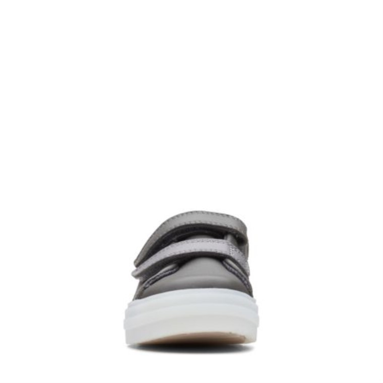 Flare Bug Fst G Fit Clarks Cuero Gris Oscuro