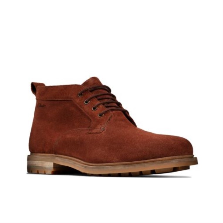 Foxwell Mid Clarks Gamuza Bronceada Británica