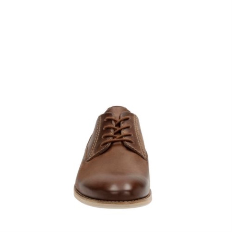 Franson Cuero Marrón Liso Clarks