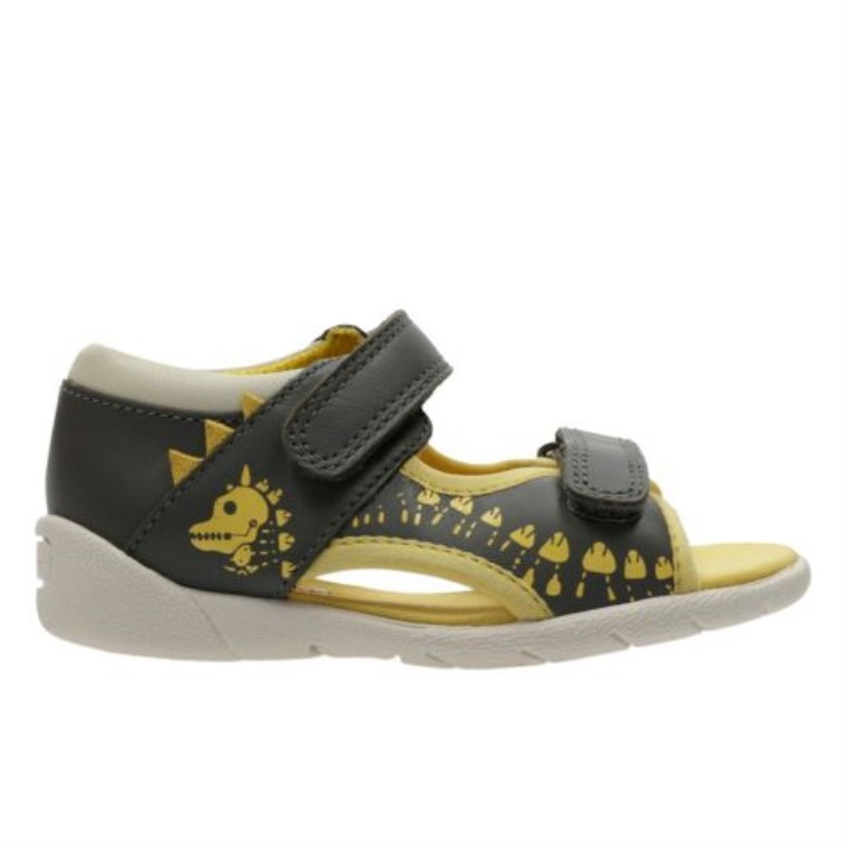 Fudgy Jump First F Fit Cuero Combinado Gris Clarks