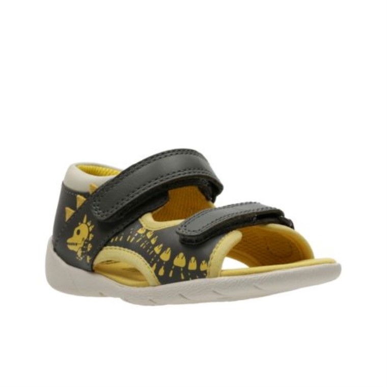 Fudgy Jump First F Fit Cuero Combinado Gris Clarks