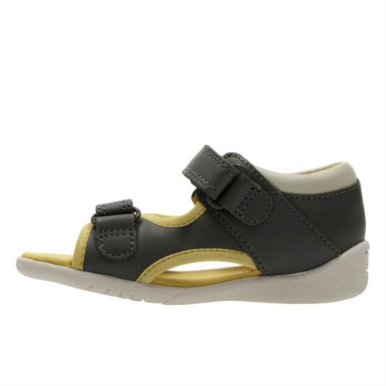 Fudgy Jump First F Fit Cuero Combinado Gris Clarks
