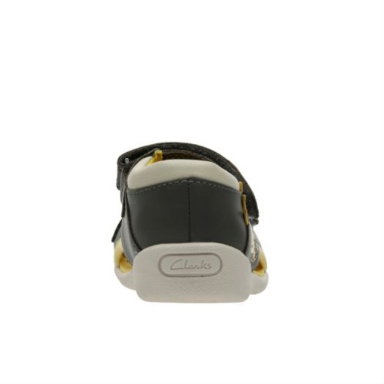 Fudgy Jump First F Fit Cuero Combinado Gris Clarks