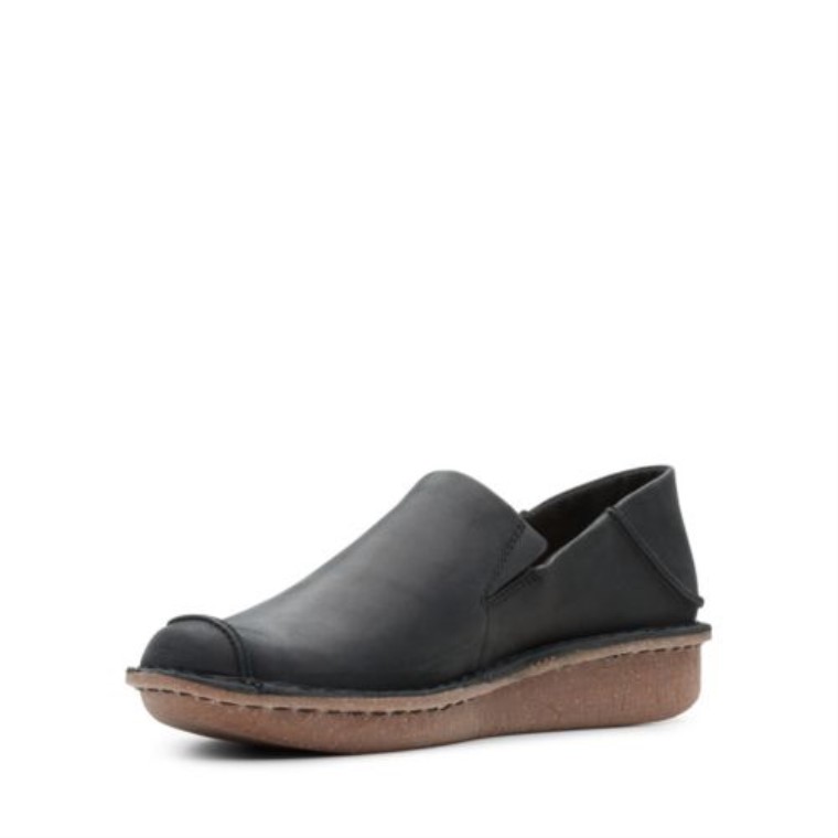 Divertido Ny Go Clarks Cuero Negro