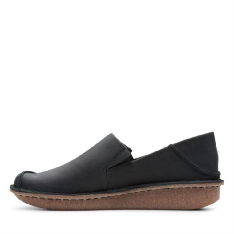Divertido Ny Go Clarks Cuero Negro