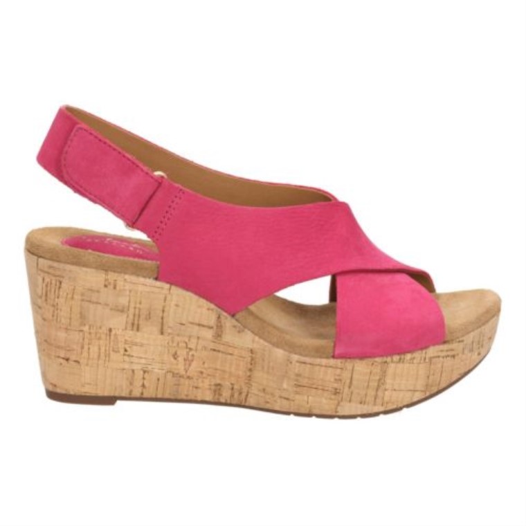 Cuero Fucsia Clarks Caslynn Shae