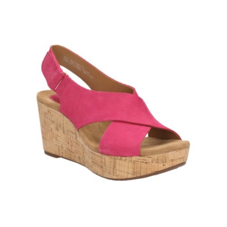 Cuero Fucsia Clarks Caslynn Shae