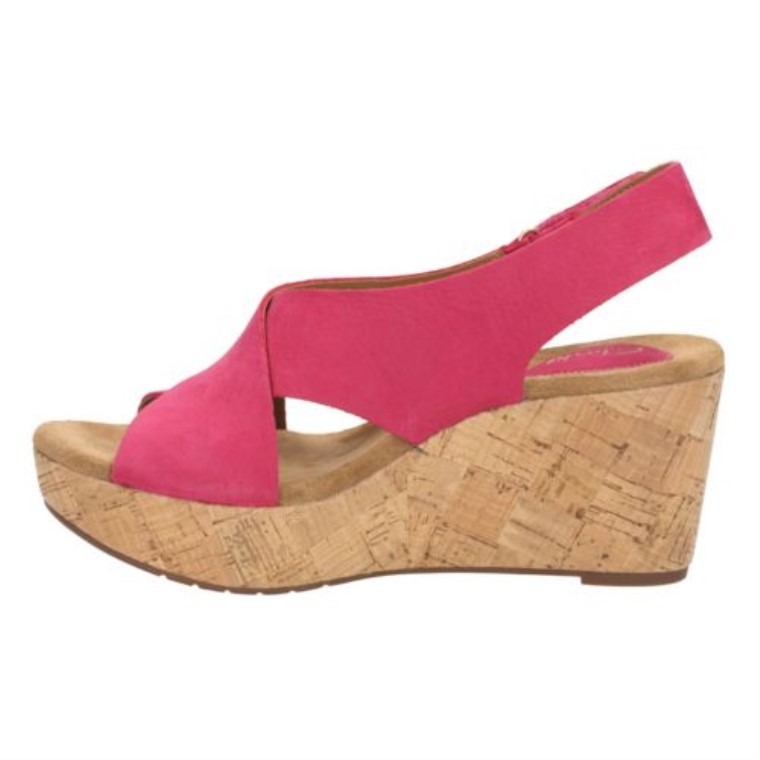 Cuero Fucsia Clarks Caslynn Shae