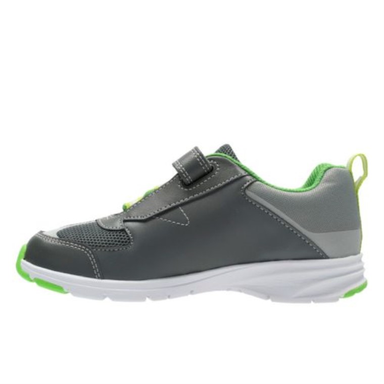 Gris Clarks Reflectpop Jnr Ajustar F