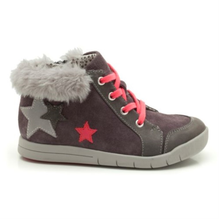Cuero Gris Clarks Crazy Cake Inf F Fit