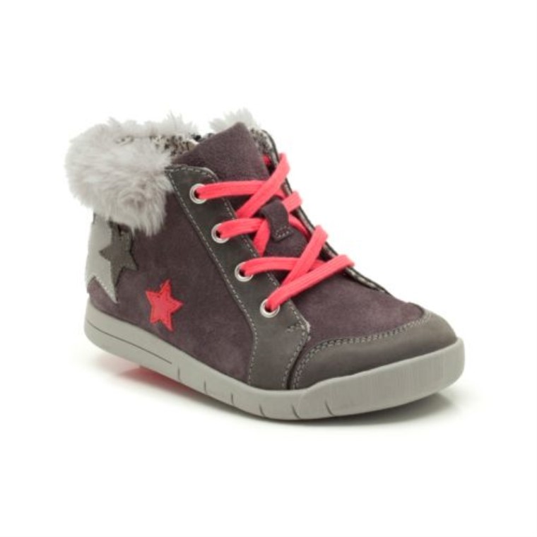Cuero Gris Clarks Crazy Cake Inf F Fit