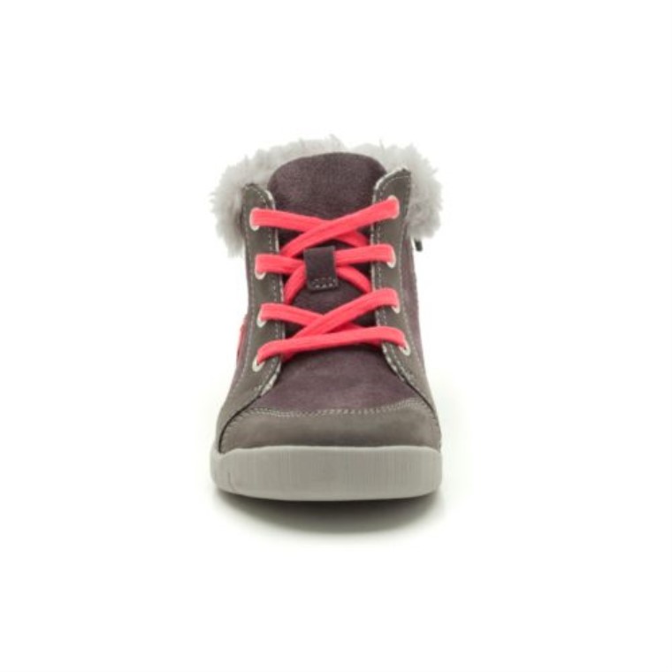 Cuero Gris Clarks Crazy Cake Inf F Fit