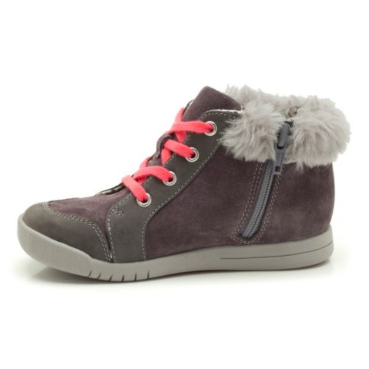 Cuero Gris Clarks Crazy Cake Inf F Fit