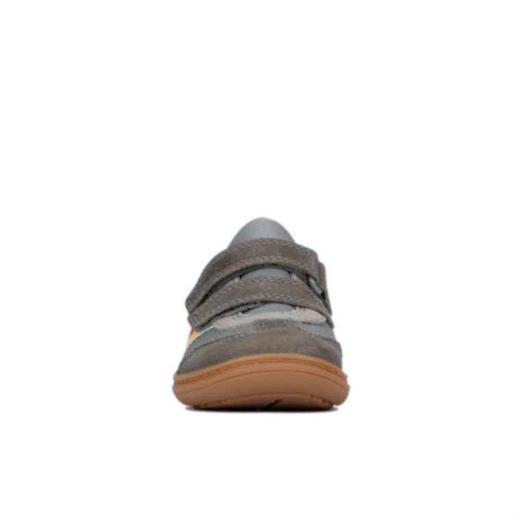 Cuero Gris Clarks Flash Guapo Fst G Ajuste