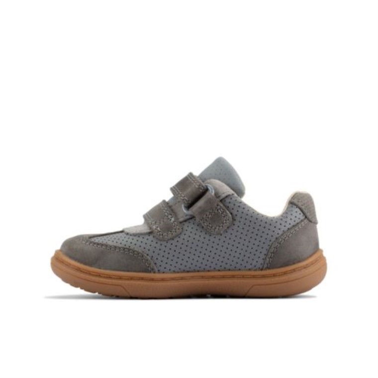 Cuero Gris Clarks Flash Guapo Fst G Ajuste