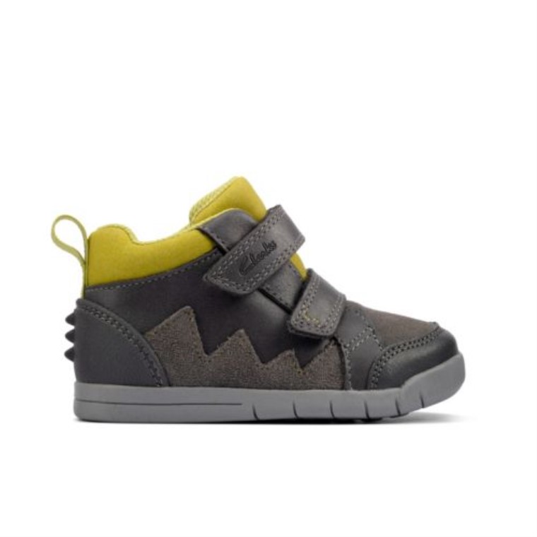 Cuero Gris Rex Park Fst F Fit Clarks