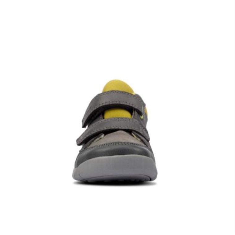 Cuero Gris Rex Park Fst F Fit Clarks