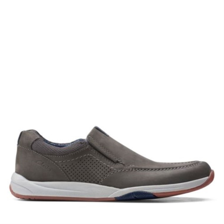 Nobuk Gris Clarks Langton Paso